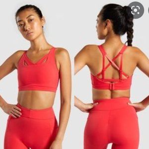 GYMSHARK SCULPT SPORTS BRA POWDER RED